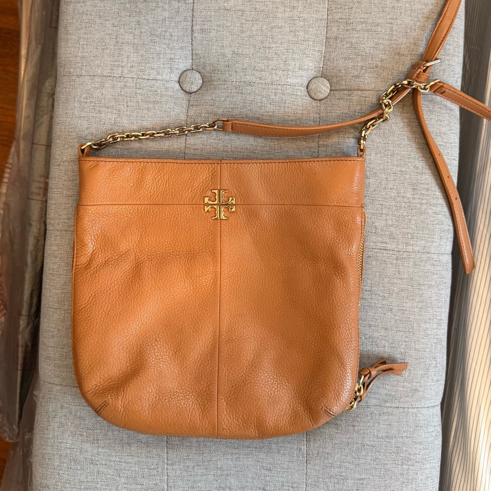 Tory Burch Brown Leather Crossbody Bag
